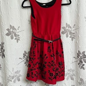 Red girls party dress size 12